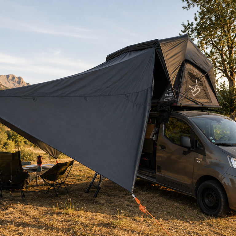 Tente de toit 2 Places automatique - Auvent 2 en 1 inclus - BEX Auto 140.3