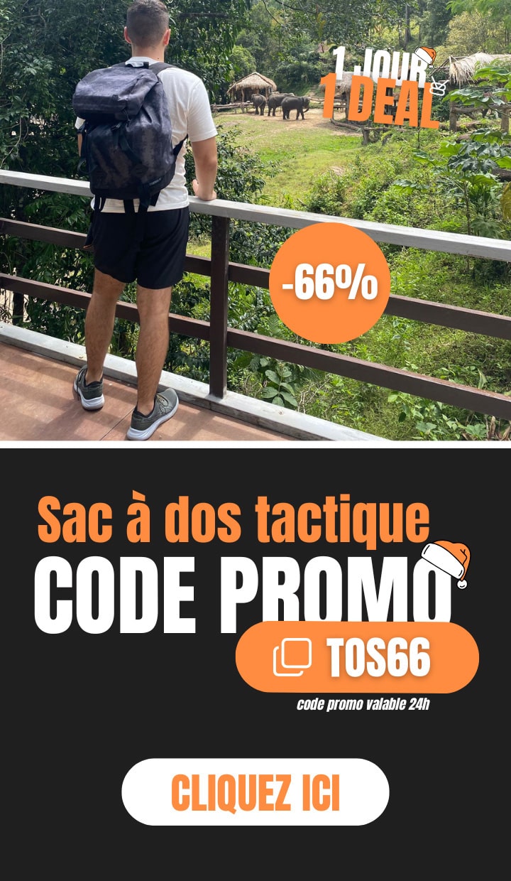 1 jour 1 deal - Samedi 14 décembre : sac à dos tactique